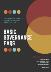 Basic Governance FAQ booklet cover